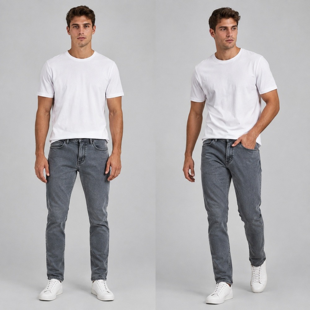 John‎ Varvatos USA Mens Slim Fit Gray Stretch Denim Jeans Charcoal Size 30
